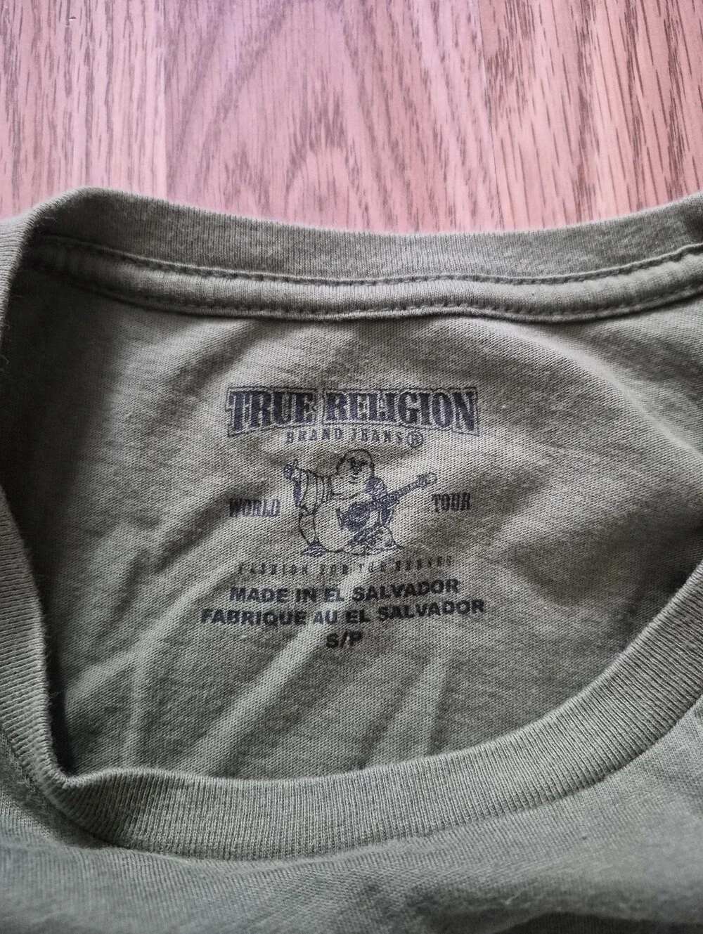 True Religion Men's Green Cotton Shirt Size Small